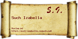 Such Izabella névjegykártya