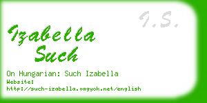 izabella such business card